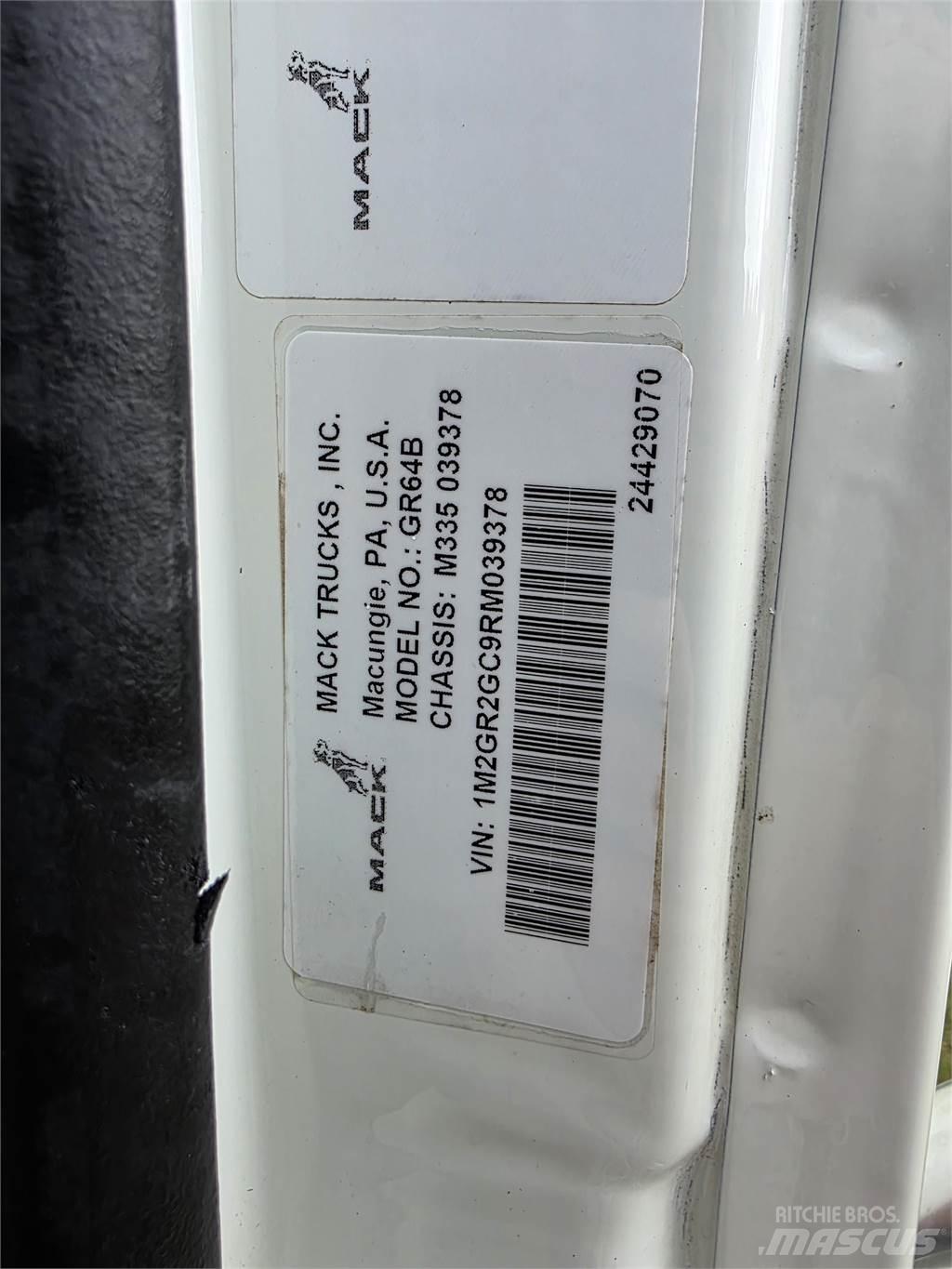 Mack GR64B Damperli kamyonlar