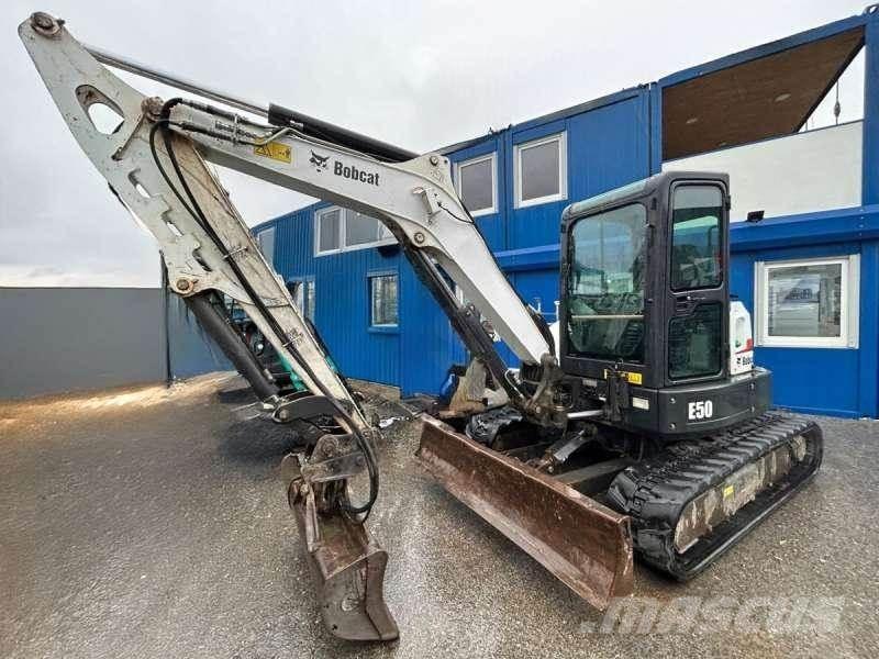 Bobcat E50 Mini ekskavatörler, 7 tona dek