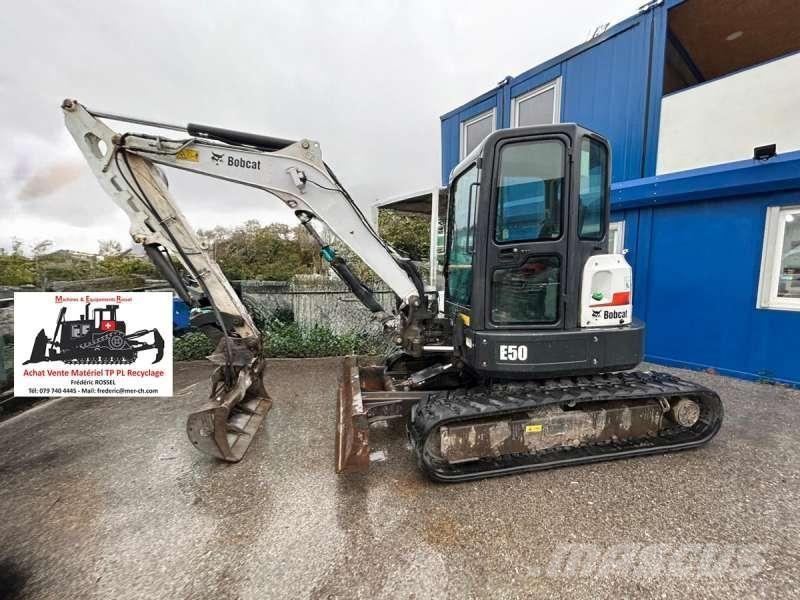 Bobcat E50 Mini ekskavatörler, 7 tona dek
