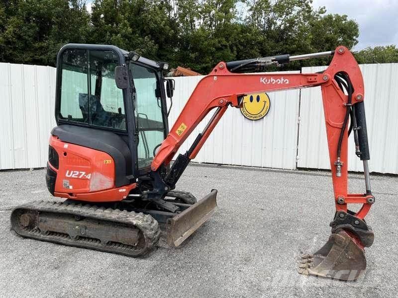 Kubota U27-4 Mini ekskavatörler, 7 tona dek