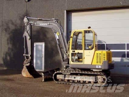 Volvo EC70 Mini ekskavatörler, 7 tona dek