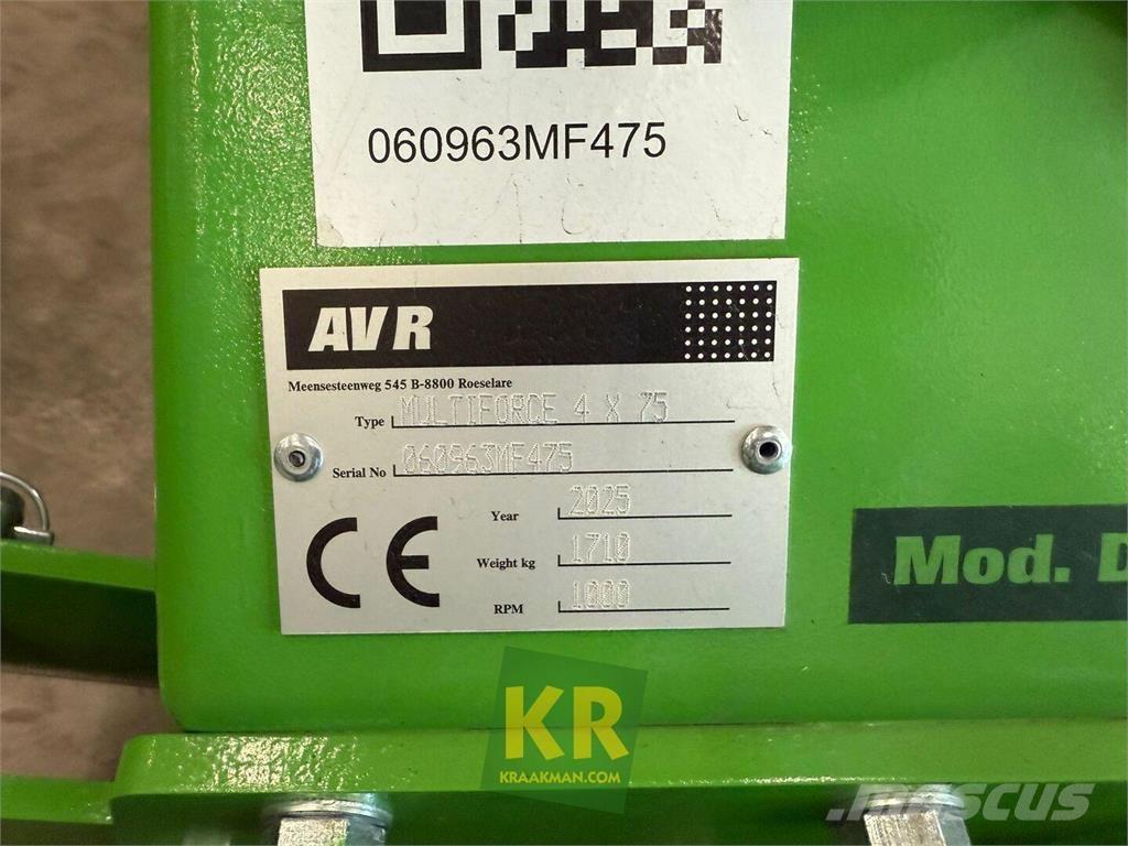 AVR MultiForce Erken hasat kültivatörleri