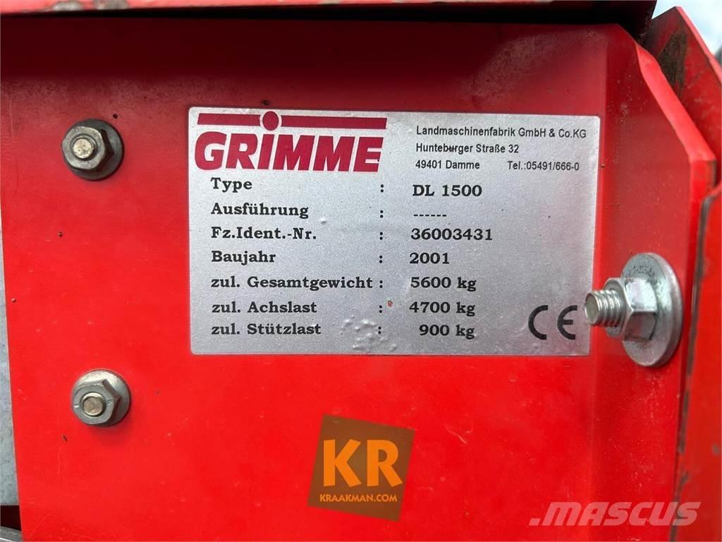 Grimme dl 1500 Patates hasat makinalari