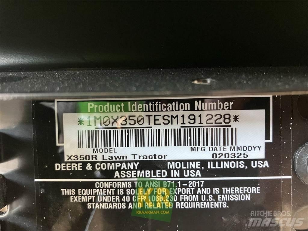 John Deere X350R Mobil çim biçme makineleri