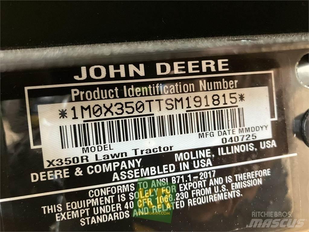 John Deere X350R Mobil çim biçme makineleri