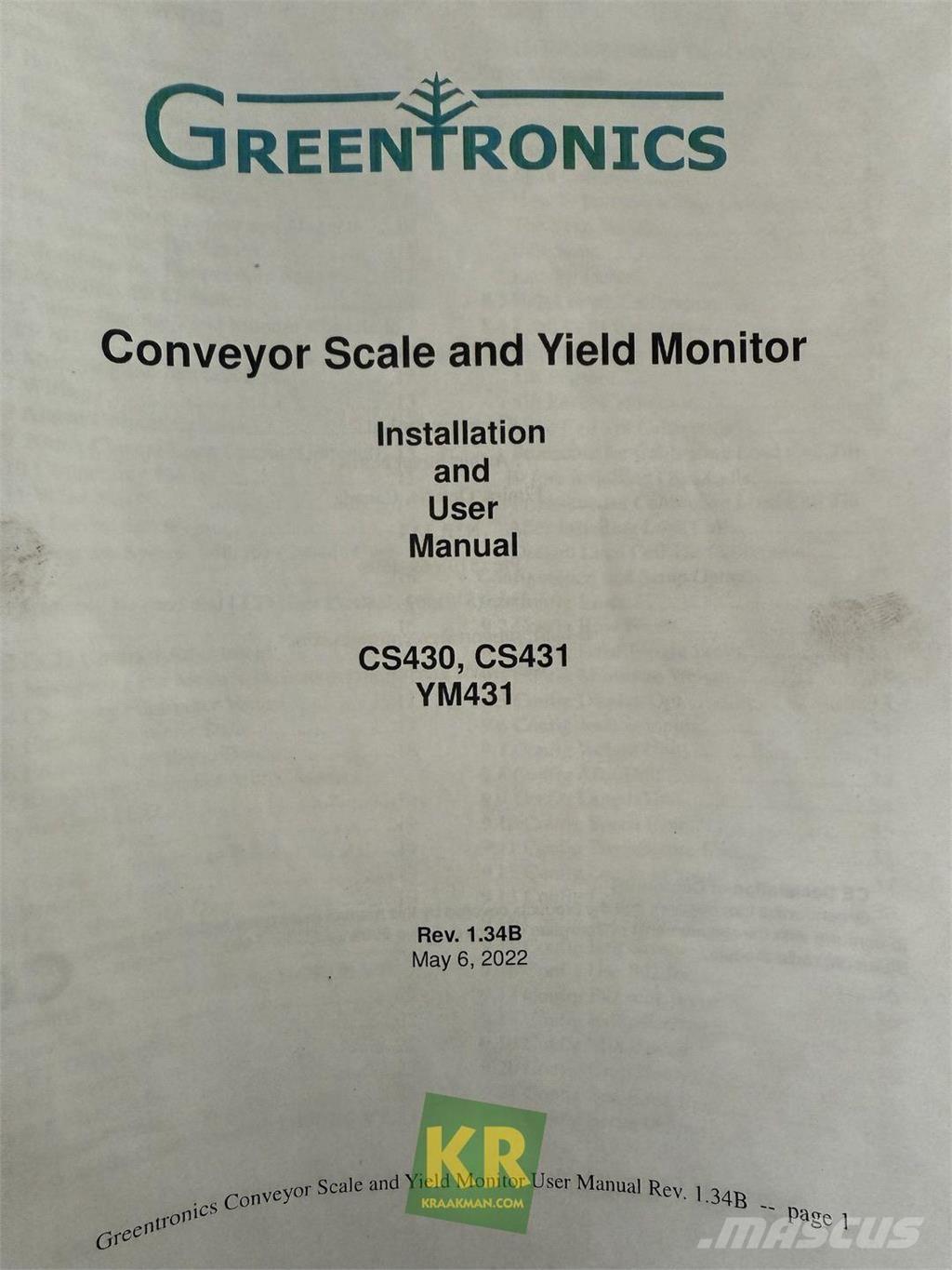  Overige onderdelen Diger tarim makinalari