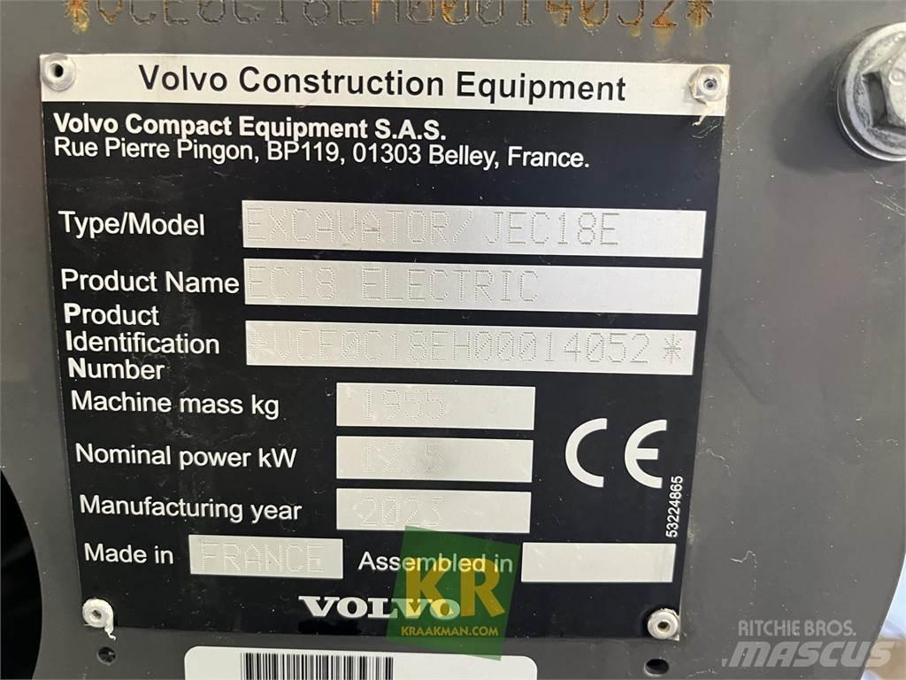 Volvo EC18E Paletli ekskavatörler