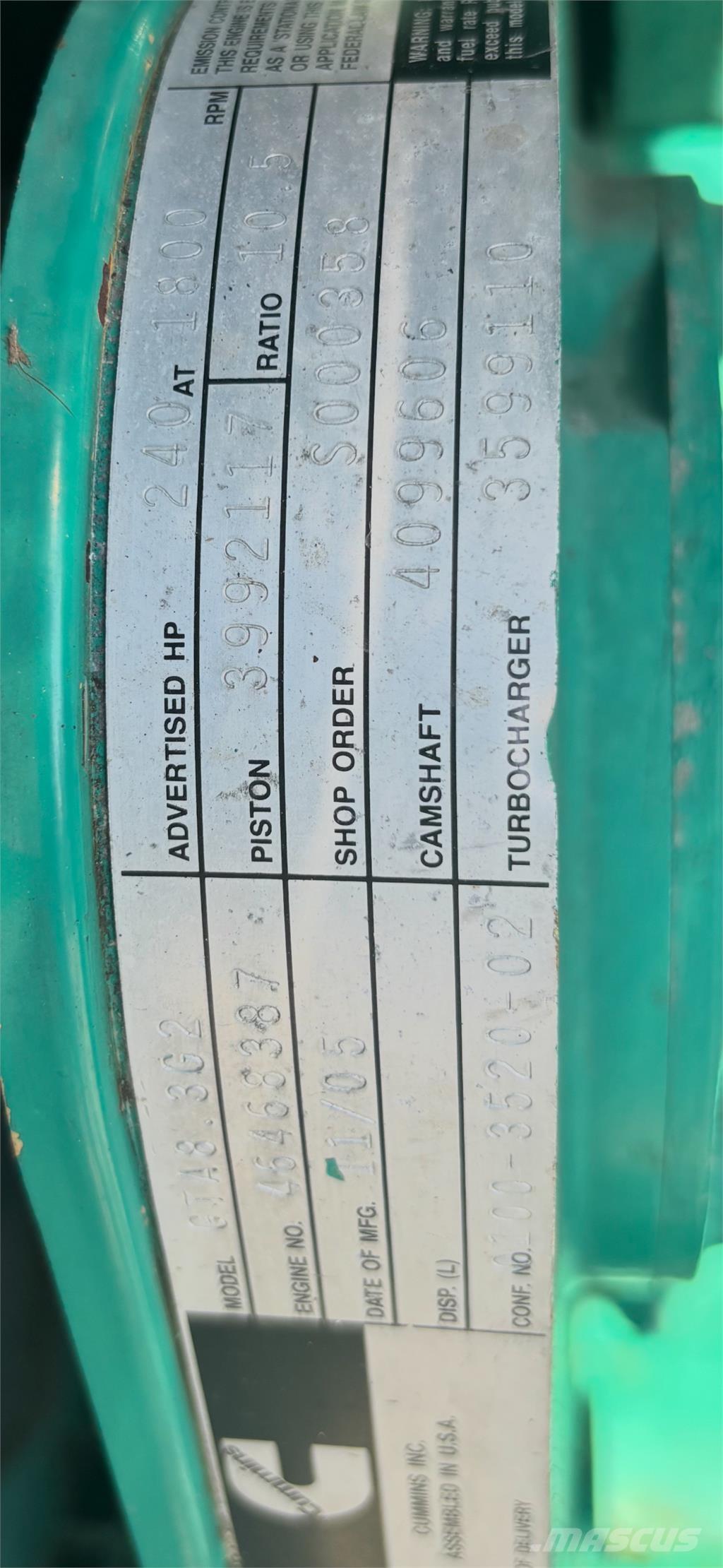 Cummins GTA8.3 Motorlar