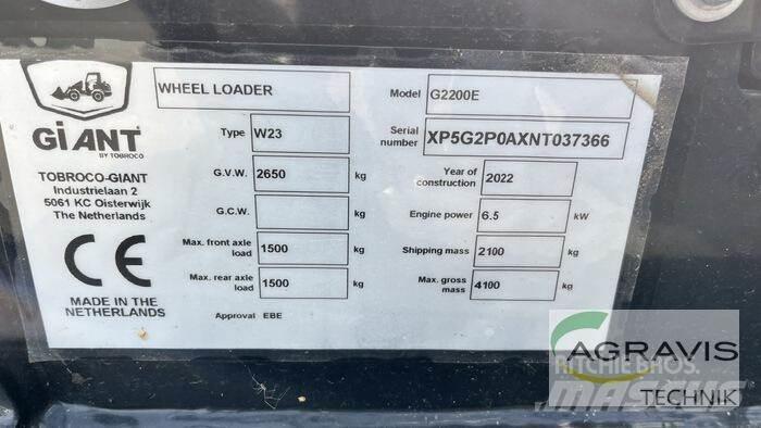 GiANT G2200E Tekerlekli yükleyiciler