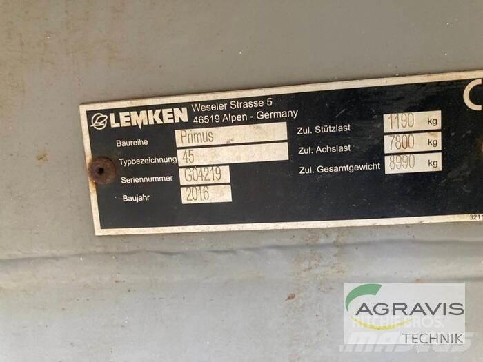 Lemken PRIMUS 45/27 Çekilir pülverizatörler