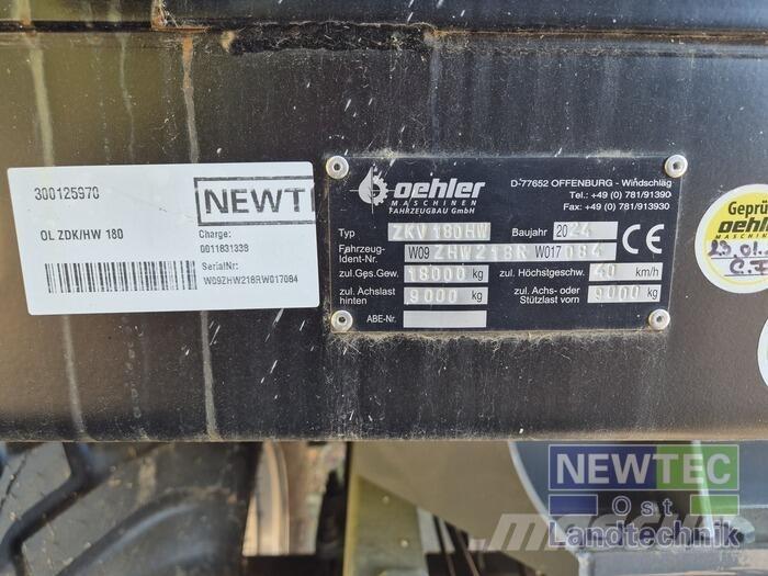 Oehler OL ZDK/HW 180 Silo tankeri
