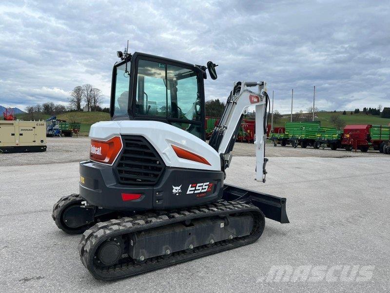 Bobcat E 55 Lastik tekerli ekskavatörler