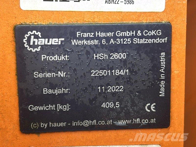 Hauer HSh 2600 Kar küreme biçaklari