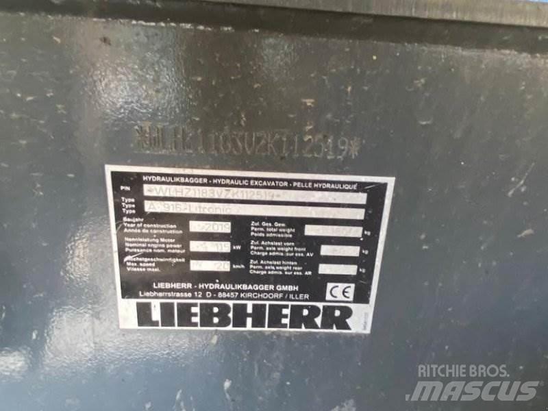 Liebherr A 916 Lastik tekerli ekskavatörler
