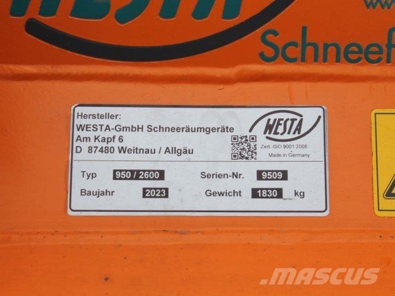  Westa 950/2600 Kar püskürtücüler