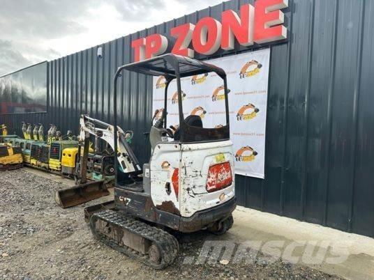 Bobcat E17 Canopy Mini ekskavatörler, 7 tona dek