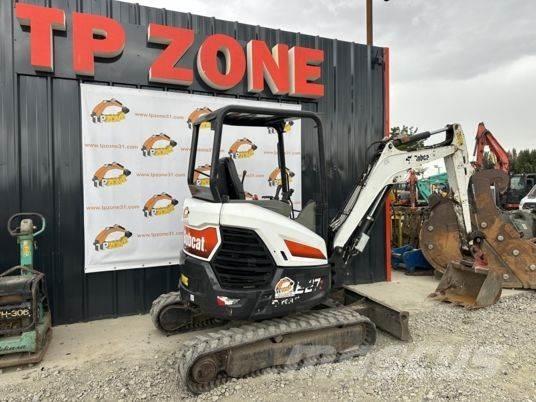 Bobcat E27Z Canopy Mini ekskavatörler, 7 tona dek