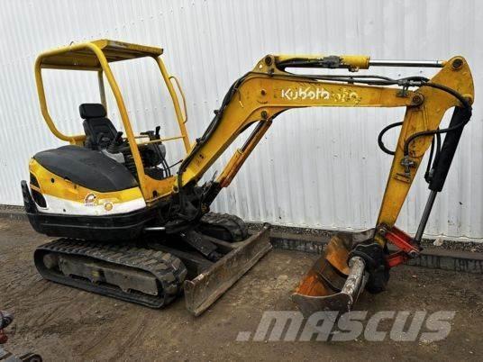 Kubota KX61-3 Canopy Mini ekskavatörler, 7 tona dek