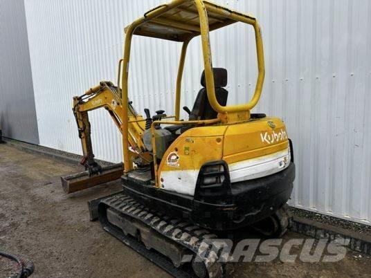 Kubota KX61-3 Canopy Mini ekskavatörler, 7 tona dek