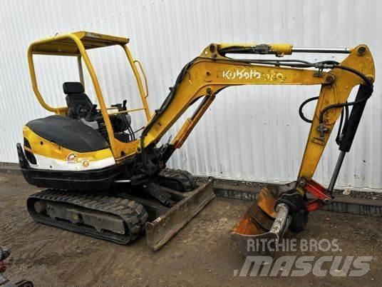 Kubota KX61-3 Canopy Mini ekskavatörler, 7 tona dek