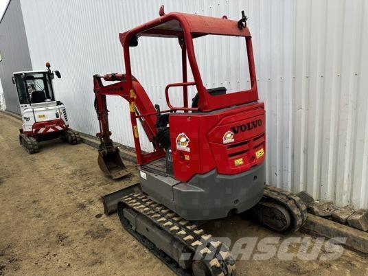 Volvo ECR25D Canopy Mini ekskavatörler, 7 tona dek