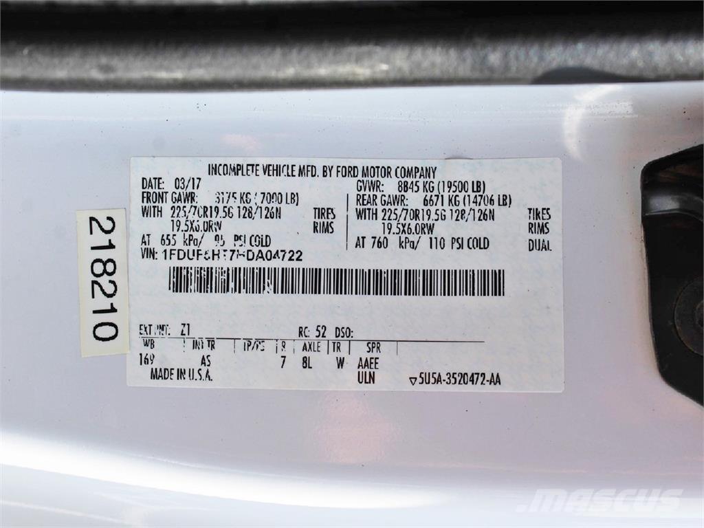 Ford F550 Araç üstü platformlar