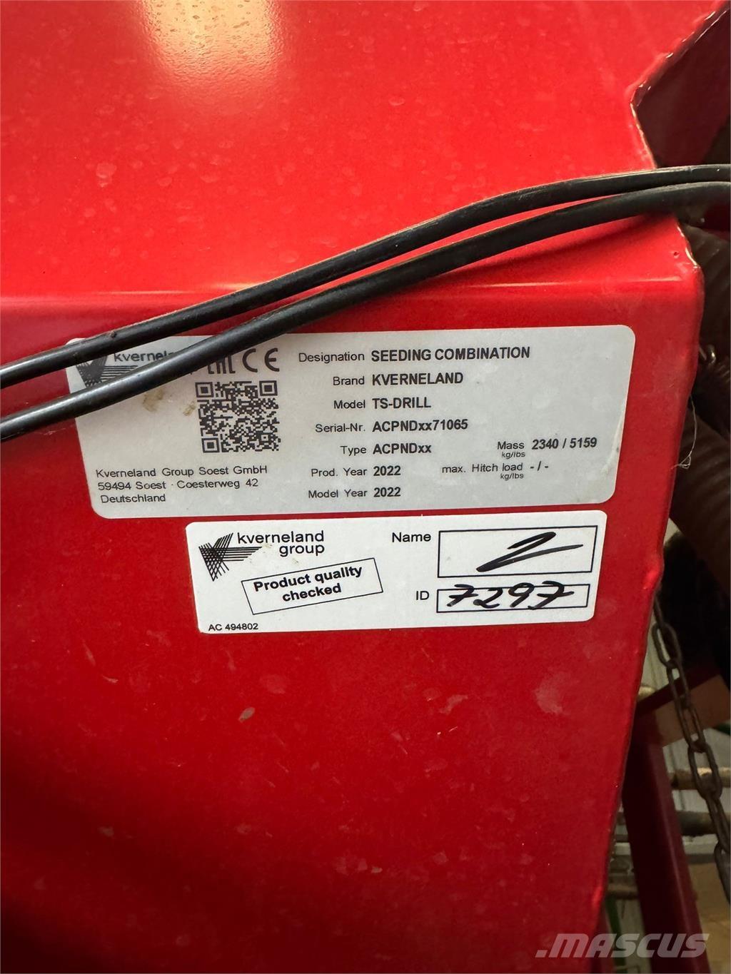 Kverneland 4.8M Diger tarim makinalari