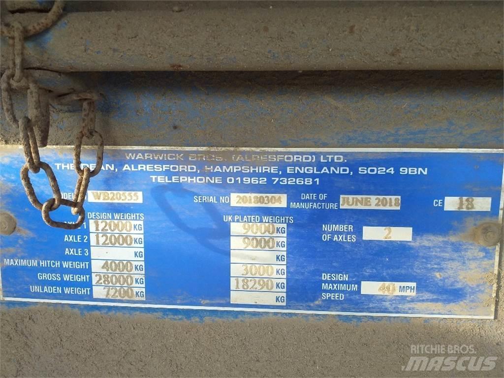  WARWICK 20 TONNE Diger römorklar
