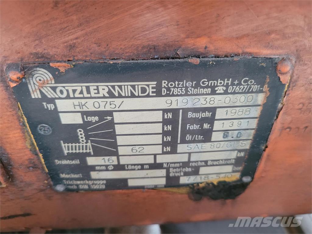 Faun RTF 50 winch Vinç parçalari