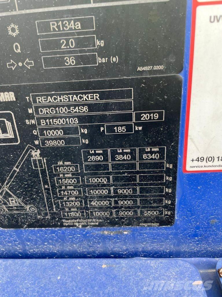 Kalmar DRG100-54S6 Konteyner istifleyiciler - reach stacker