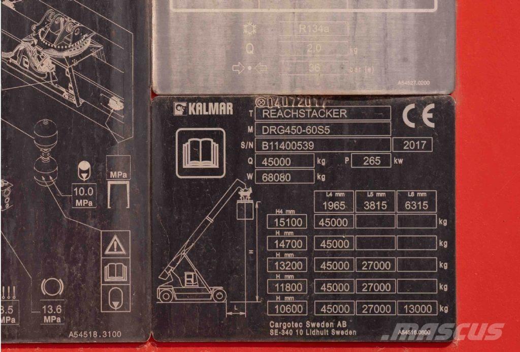 Kalmar DRG450-60S5 Konteyner istifleyiciler - reach stacker
