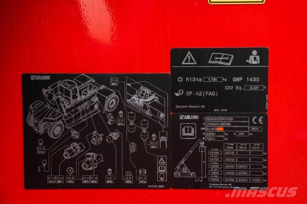 Kalmar DRG450-60S5M Konteyner istifleyiciler - reach stacker