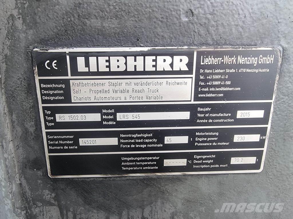 Liebherr LRS 545 Konteyner istifleyiciler - reach stacker