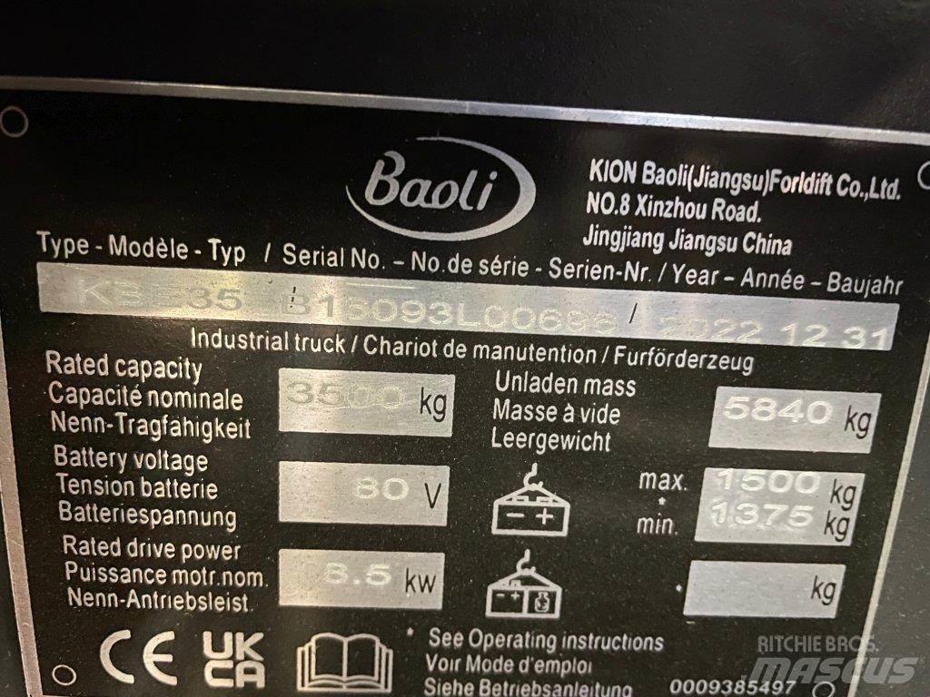 Baoli KBE35 Elektrikli forkliftler