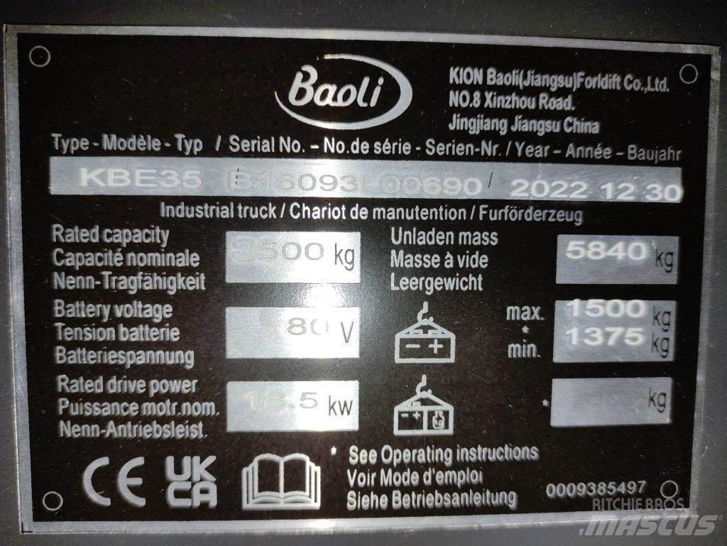 Baoli KBE35 Elektrikli forkliftler