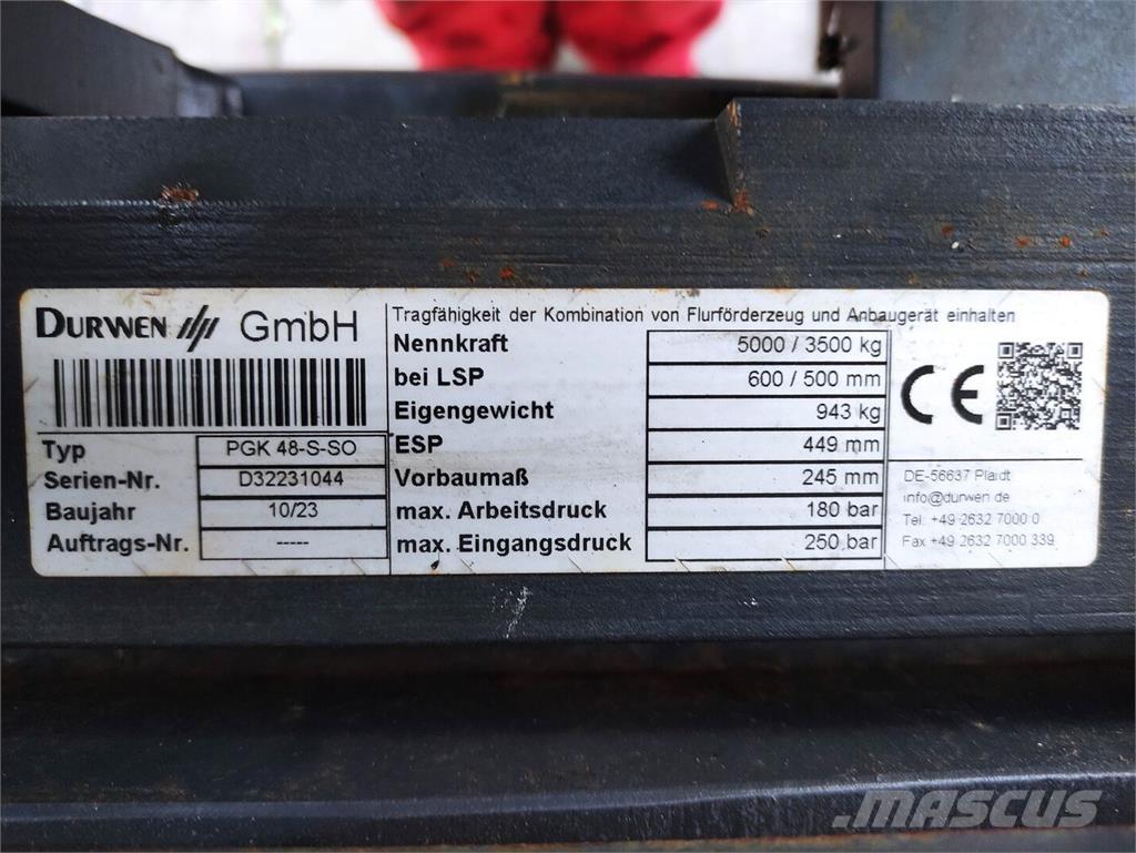 Durwen PGK48-S-SO Çatallar