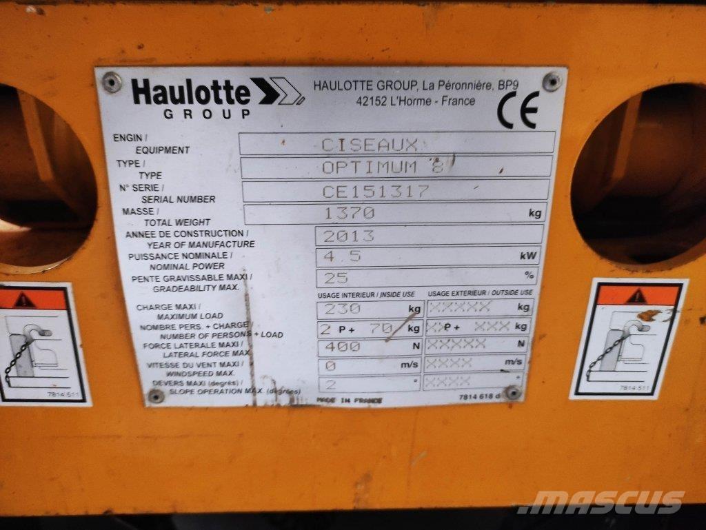 Haulotte OPTIMUM8 Makasli platformlar