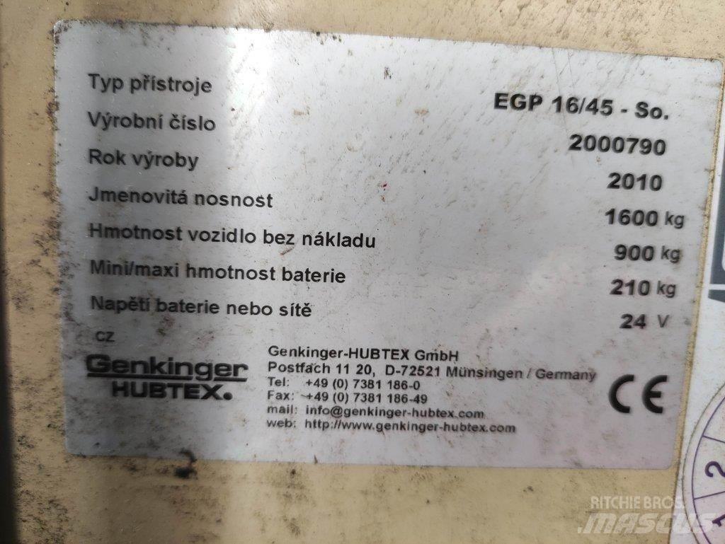 Hubtex EGP16/45-So Yaya kumandali istif makinasi