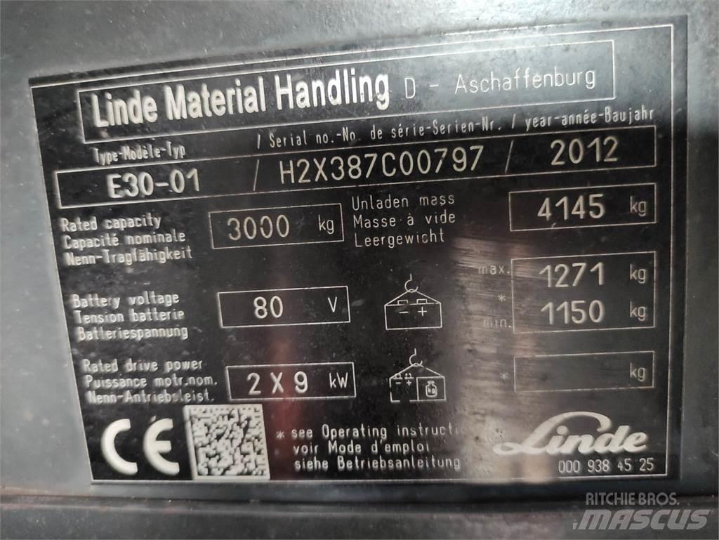 Linde E30-01-387 Elektrikli forkliftler