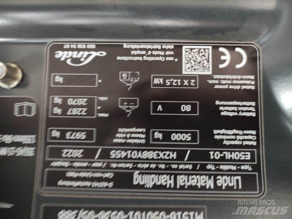 Linde E50HL-01-388 Elektrikli forkliftler