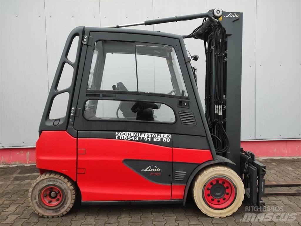 Linde E50HL-01-600 Elektrikli forkliftler
