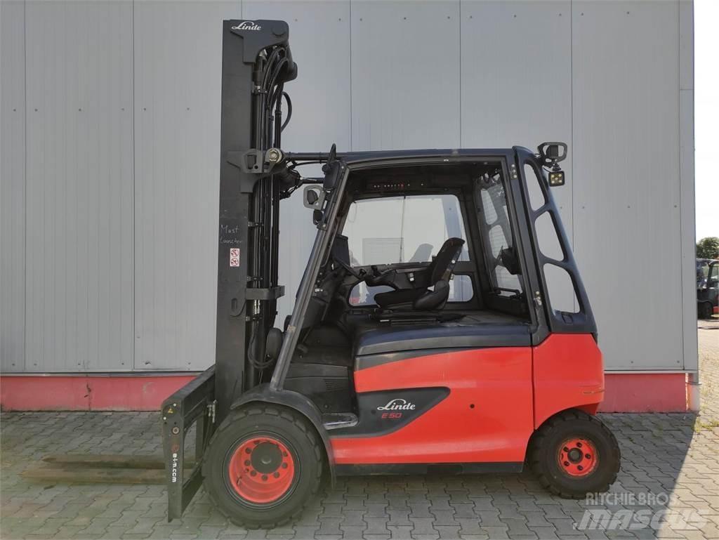 Linde E50HL-01/600-388 Elektrikli forkliftler