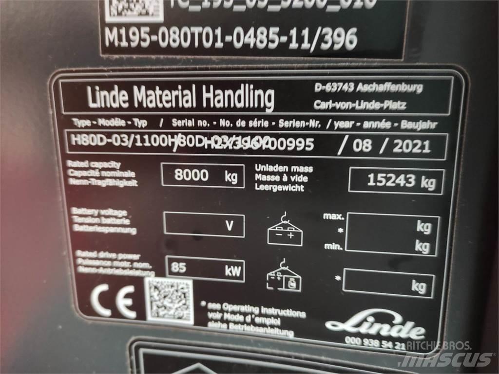 Linde H80D-1100-03-396 Dizel forkliftler