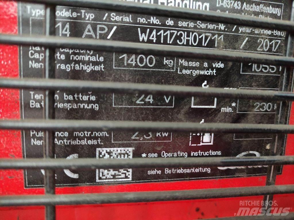 Linde L14APi Yaya kumandali istif makinasi