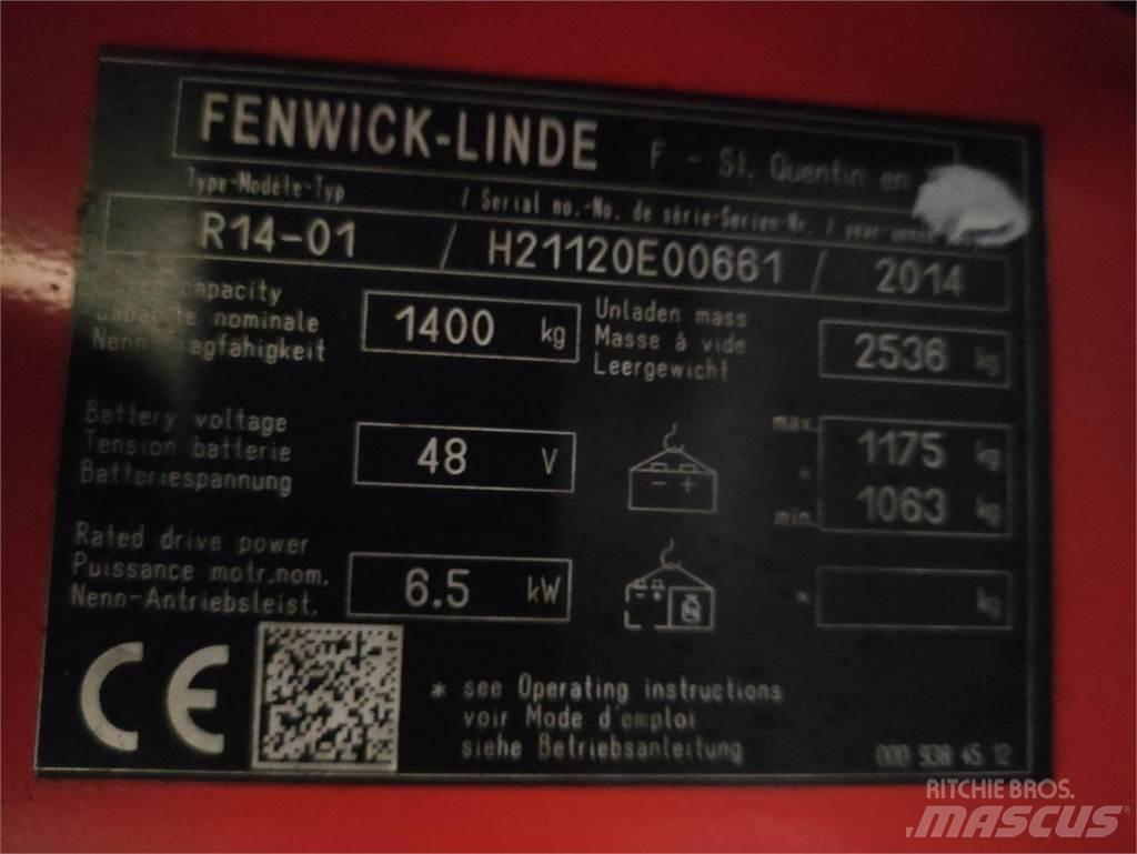 Linde R14-01-1120 Reach truck - depo içi istif araçları