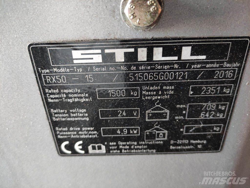 Still RX50-15 Elektrikli forkliftler