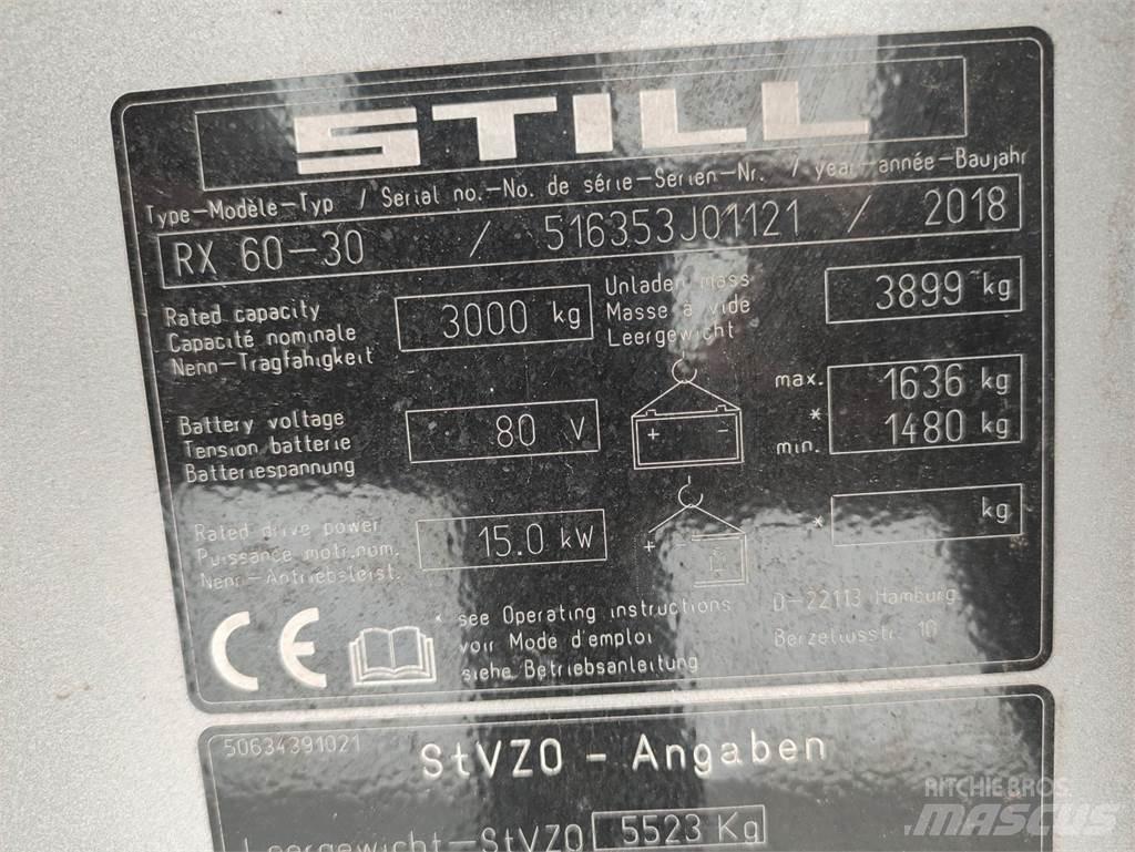 Still RX60-30 Elektrikli forkliftler