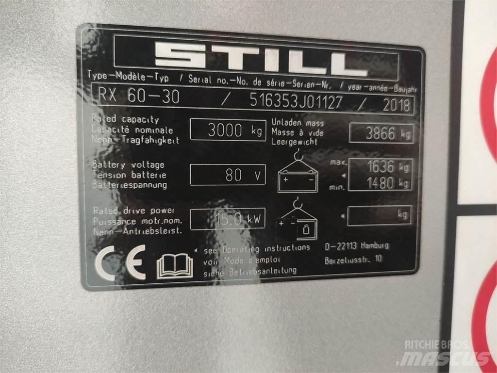 Still RX60-30 Elektrikli forkliftler