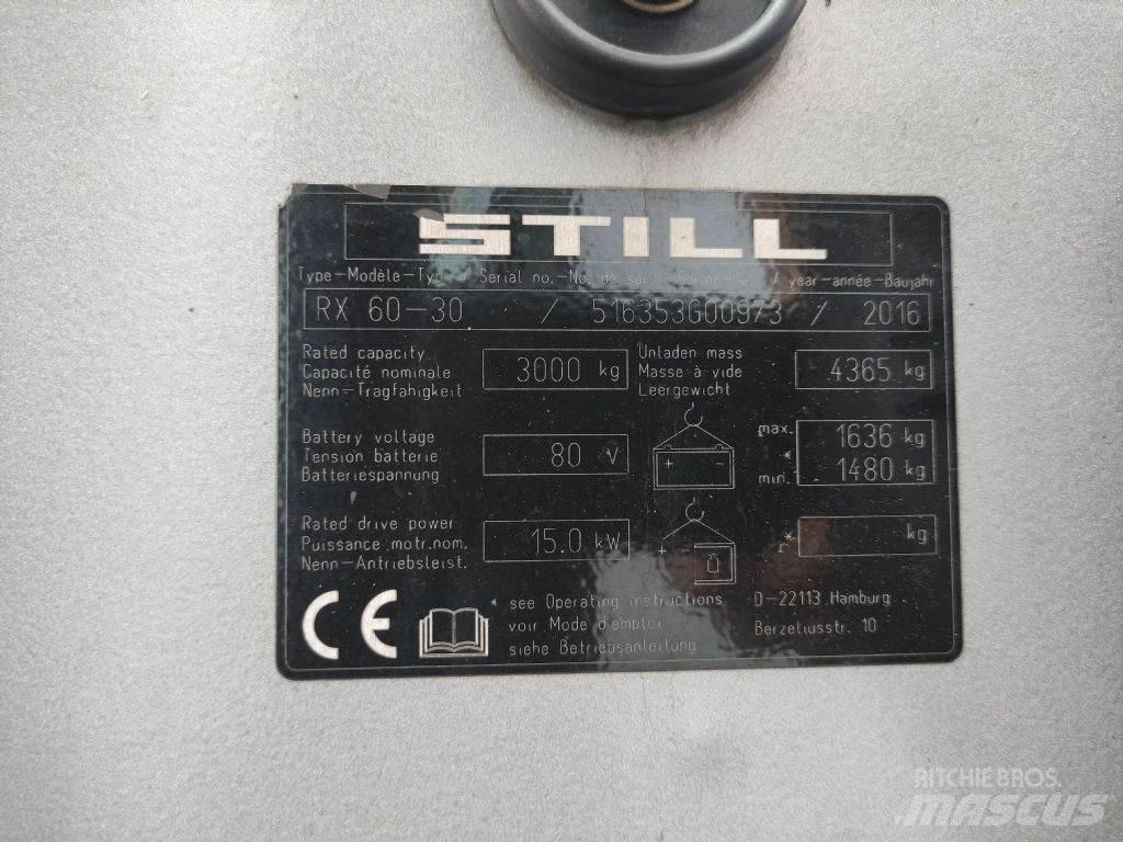 Still RX60-30 Elektrikli forkliftler