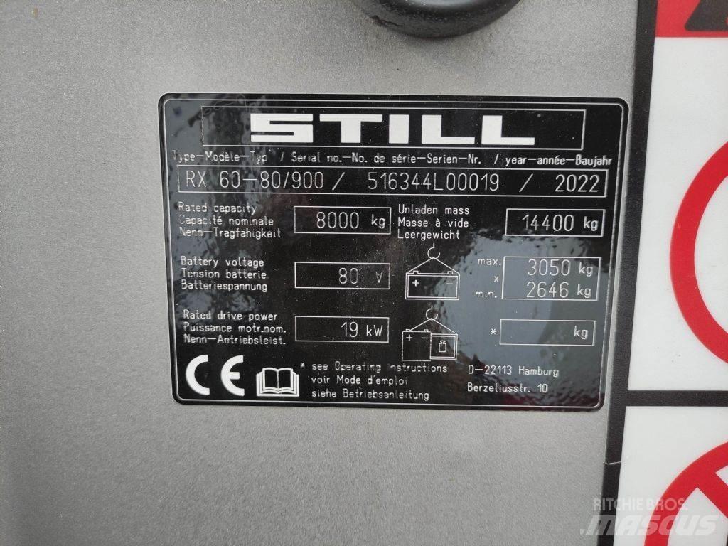 Still RX60-80/900 Elektrikli forkliftler